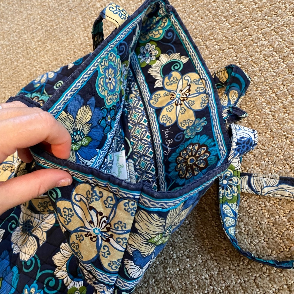 Vera Bradley Tote in Mod Floral Blue - Picture 9 of 16